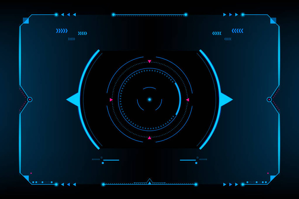 HUD panel VR User interface.Futuristic concept.vector and illustration - Vector, Image