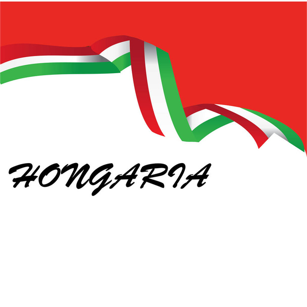 Elemento di design per la Bandiera Nazionale HONGARIA - Vettore
 - Vettoriali, immagini