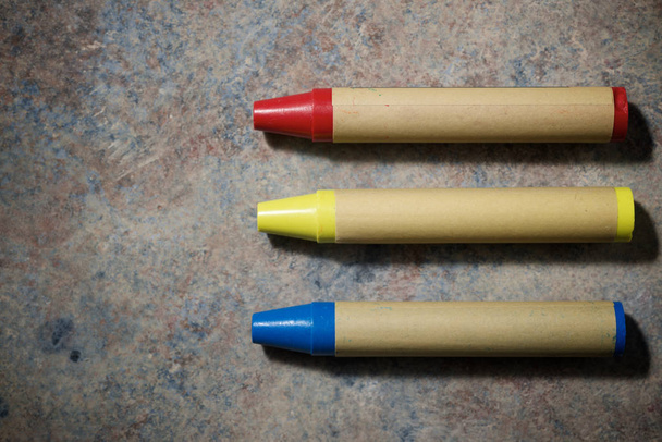 Colorful wax crayons - Photo, Image