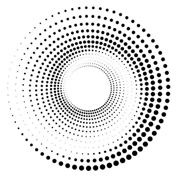 Radiaal, stralend element. Concentrische, centripetale abstracte Desi - Vector, afbeelding