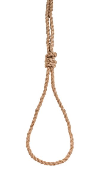 another side of slip noose with scaffold knot - Photo, Image