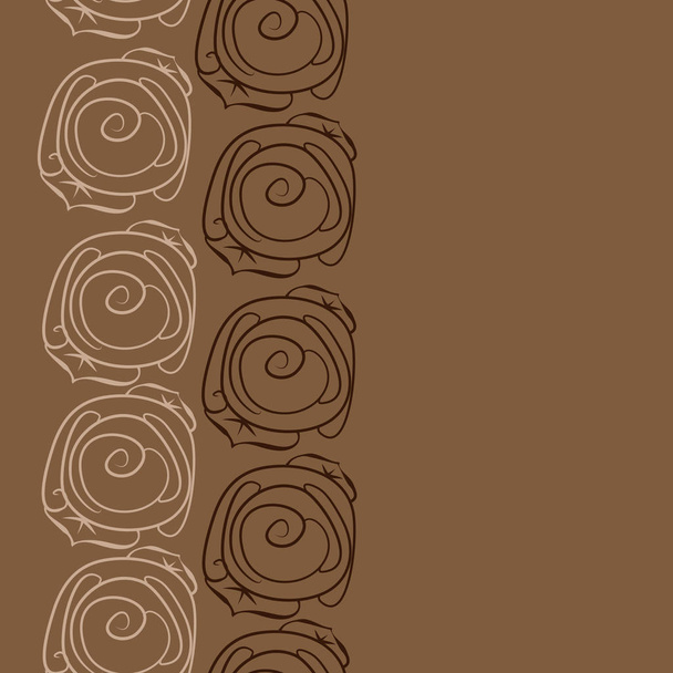 Seamless pattern of abstract simple roses - Vektori, kuva
