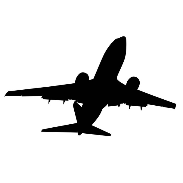 Σιλουέτες αεροπλάνων σε λευκό φόντο - Διάνυσμα, εικόνα