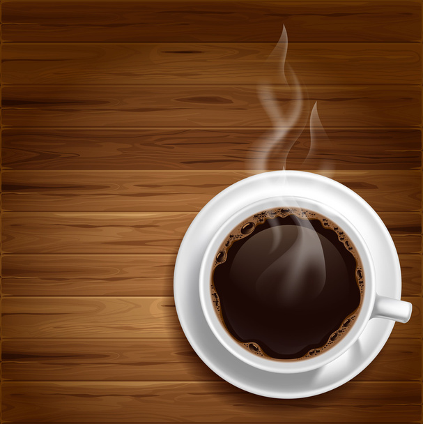 Fondo de café - Vector, Imagen