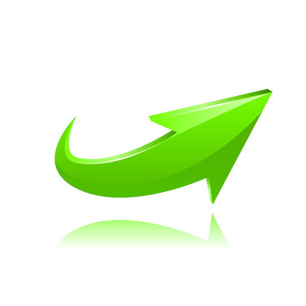 Green arrow. Vector - Vector, Image