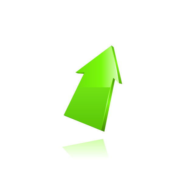 groene pijl. vector - Vector, afbeelding