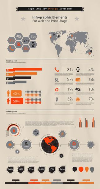 High quality business infographic elements - Vektori, kuva