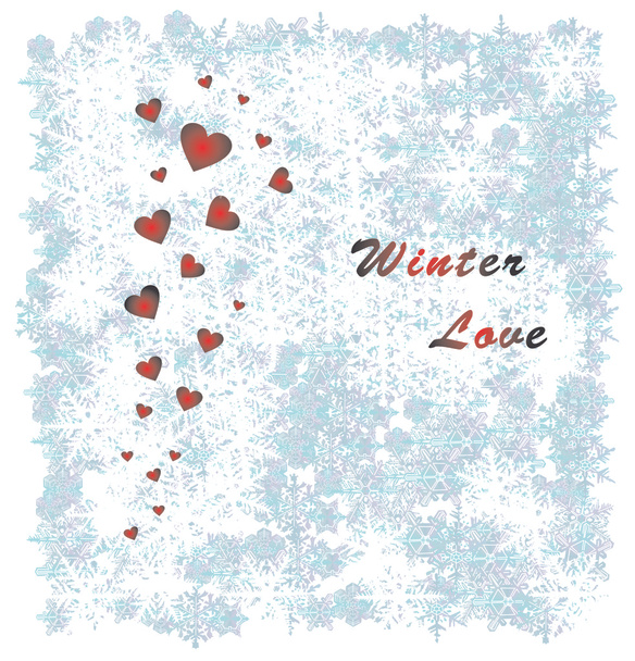 Heart valentines background - Vector, Image