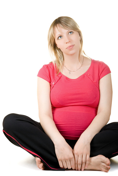 γυναίκα έγκυος συνεδρίασης - Φωτογραφία, εικόνα