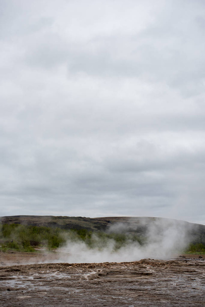 Geothermal activity in Hveragerdi, Iceland with hot springs - Foto, afbeelding