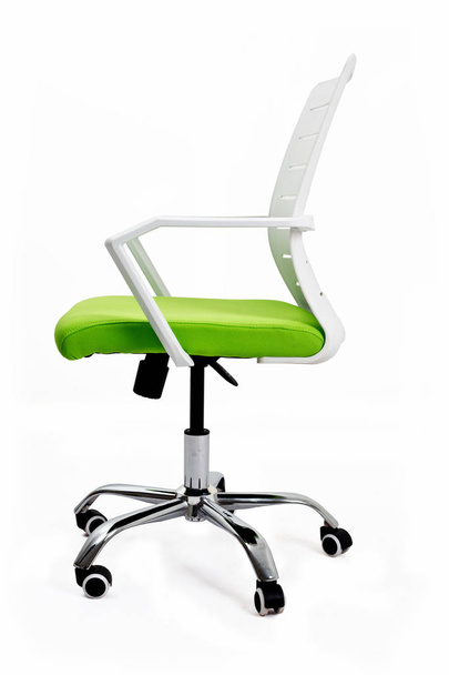 Modne krzesło biurowe biały. - Zdjęcie, obraz
