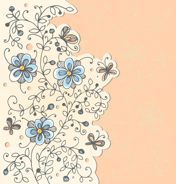 Floral background - Vettoriali, immagini