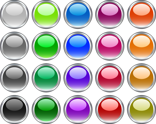 Metal buttons. [Vector] - Vector, Image