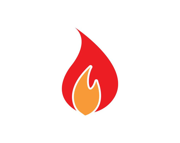Incendio llama Logo Plantilla vector icono Petróleo, gas y energía
 - Vector, imagen