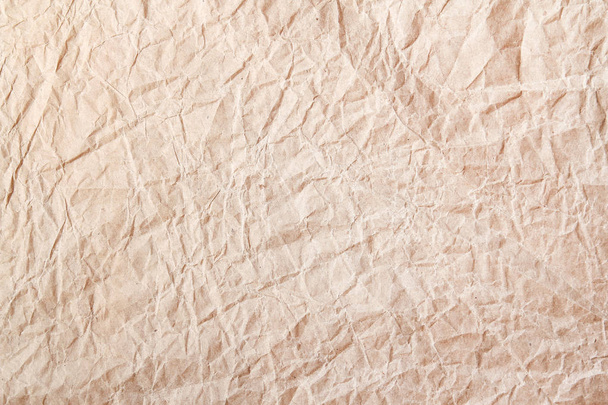 Brown wrinkle recycle paper background - Foto, imagen