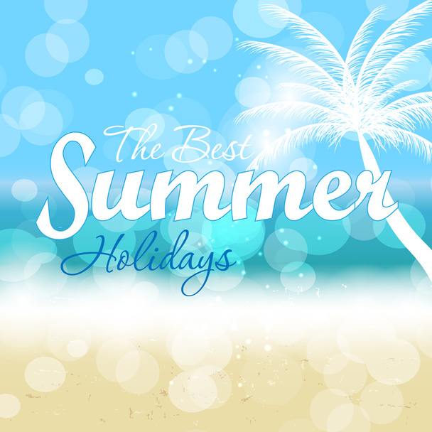 Summer holidays vector background. - Vektor, obrázek