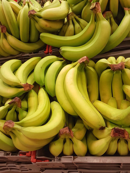 Organic bananas for sale on market - Photo, Image