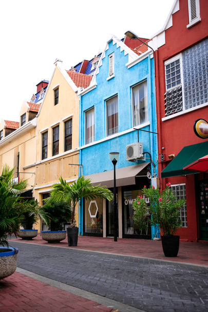 View of streets of Willemstad city center Curacao - Photo, Image