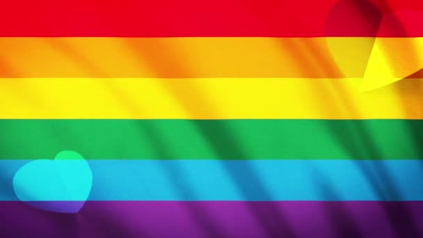Pride maand regenboog achtergrond - Video