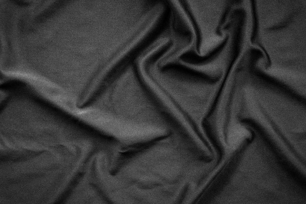 textura de tela negra y fondo - Foto, Imagen