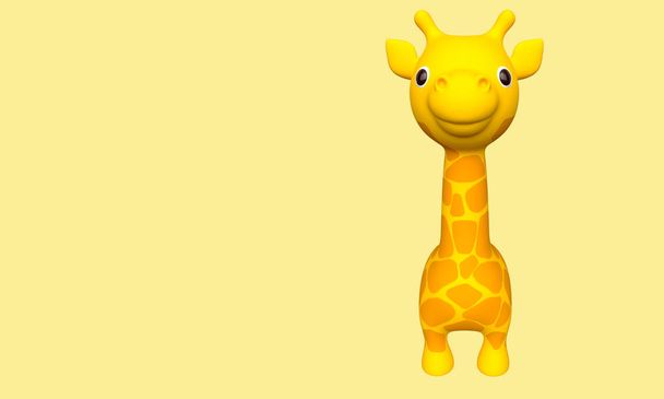 Modelo jirafa de juguete. renderizado 3d
 - Foto, Imagen