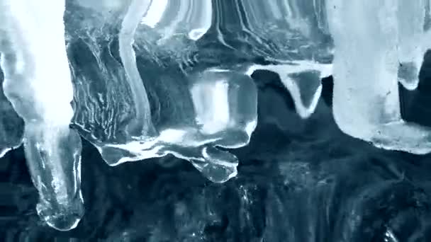 Odbicie w wodzie, woda podwodna Ripples surrealizm abstrakcyjne - Materiał filmowy, wideo