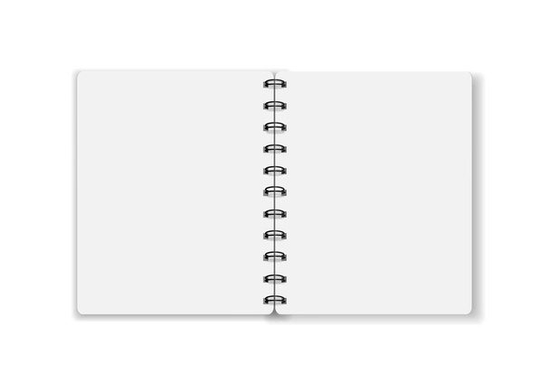 Notebook leeg papier achtergrond leeg papier cover vector illust - Vector, afbeelding
