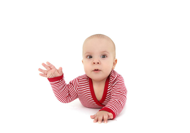 charming baby on a white background - Foto, afbeelding