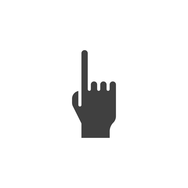 One finger pointing up vector icon - Vector, Image