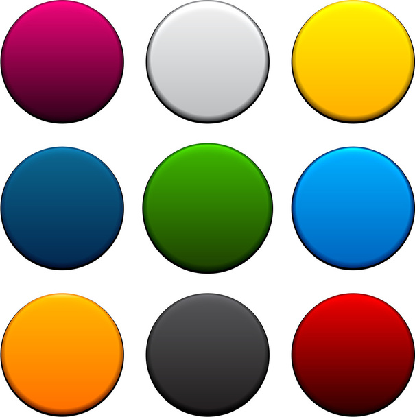 Round colorful icons. - Вектор, зображення