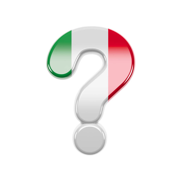 Итальянский пункт допроса - 3-й символ флага Италии - подходит для Италии, Европы или Рима - Фото, изображение