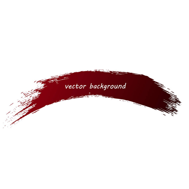 Red brush stroke, vector - Вектор,изображение
