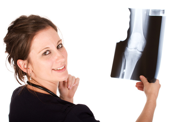 Giovane medico donna in possesso di una radiografia
 - Foto, immagini