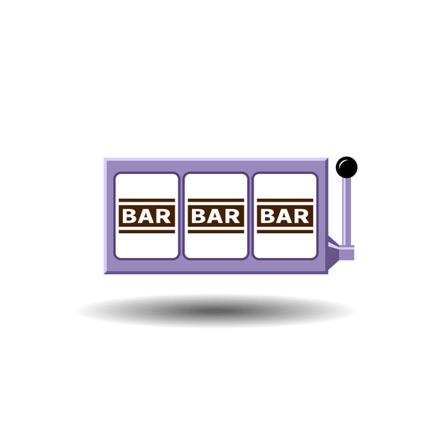 Bar slot rulli icona vettoriale illustrazione
 - Vettoriali, immagini