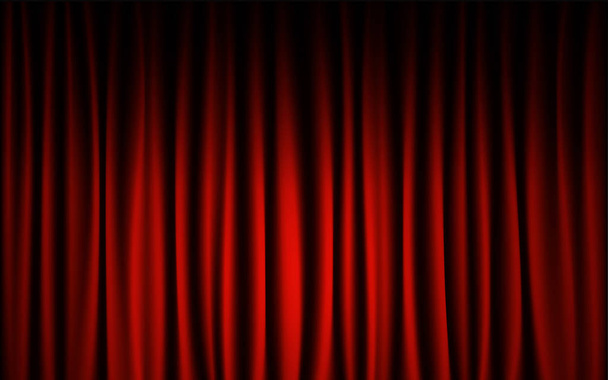 Red curtain stage concert show background. Abstract and backgrou - Vector, Image