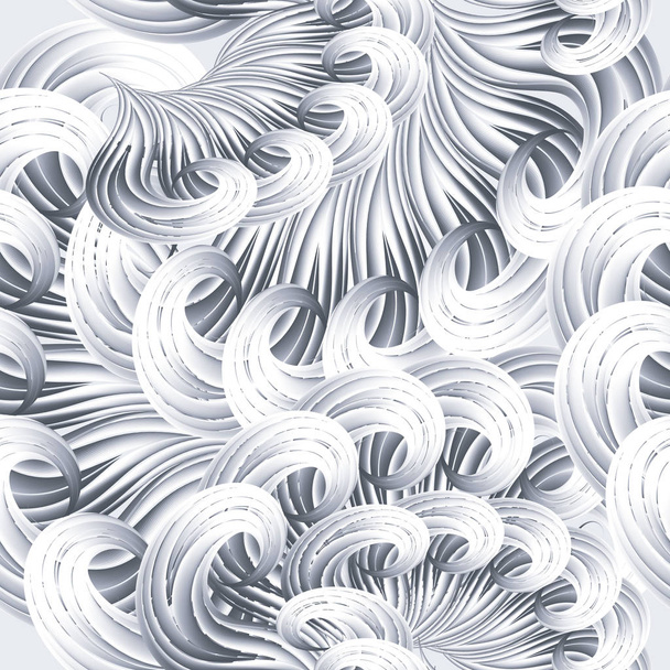 3d текстурований квітковий безшовний візерунок. Поверхневий декоративний вінтаж
  - Вектор, зображення