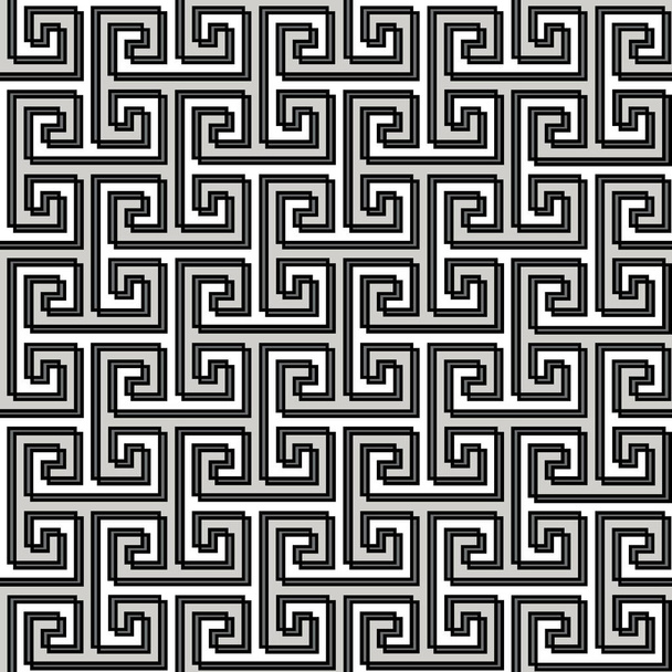 Czarny bezszwowy wzór na białym tle - Zdjęcie, obraz