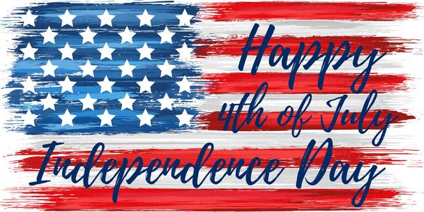 Happy independence day 4th of July - Vector, Image