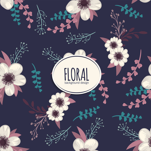 Trendy Seamless Floral Pattern in Vector illustration - Vector, Image