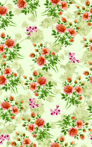 nahtlose einzigartige Blume Textur Hintergrund - Foto, Bild
