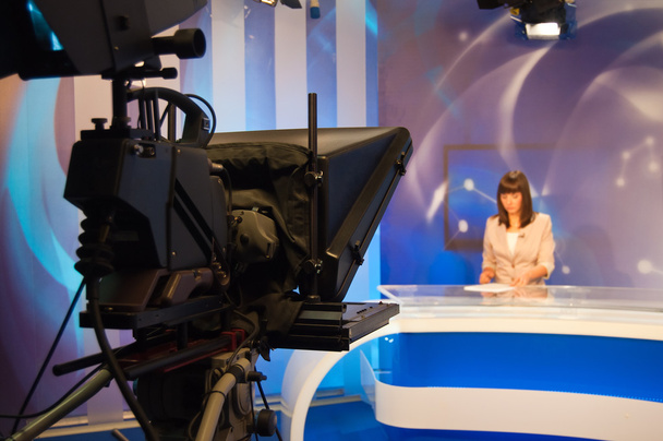 Reporter presenting news - Photo, Image