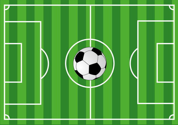 Футбольное поле - Вектор,изображение