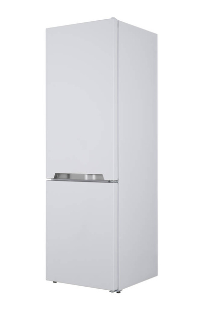 Kühlschrank isoliert auf weißem Hintergrund. moderne Küche und tun - Foto, Bild