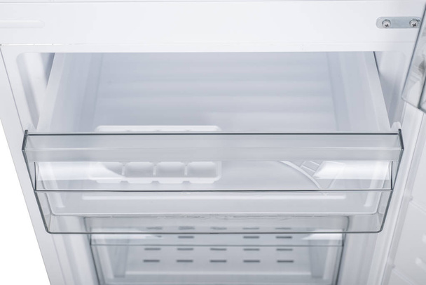Refrigerator Isolated on White Background. Modern Kitchen and Do - Fotografie, Obrázek