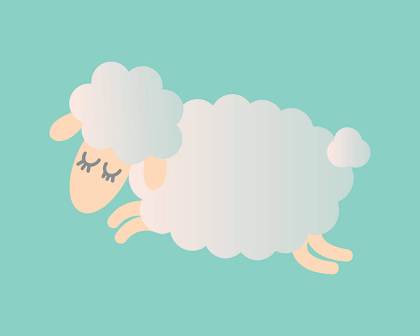 Γλυκά πρόβατα - Διάνυσμα, εικόνα