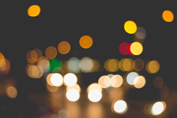 Abstracte achtergrond van vervagings verlichting tijdens verkeersopstopping - Foto, afbeelding