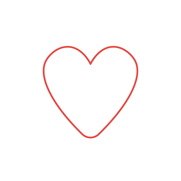 Icono vectorial de la forma del corazón
. - Vector, Imagen