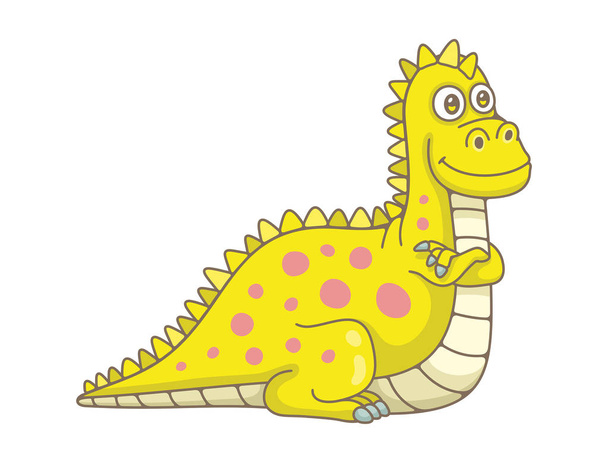 Динозавр. ізольовані на білому фоні
 - Вектор, зображення