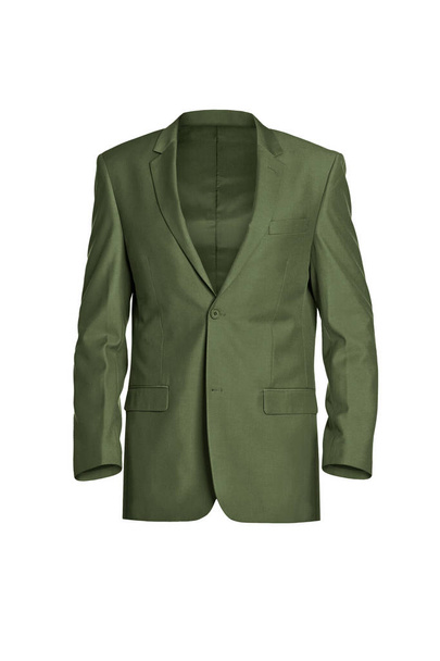 Pastelově zelený stylový kabátek izolovaný na bílém pozadí. Duch manekýna - Fotografie, Obrázek