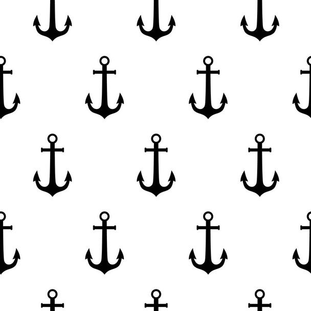 Seamless vector pattern with anchors. Seamless pattern can be used for wallpaper, pattern fills, web page background, surface textures. - Vektor, obrázek